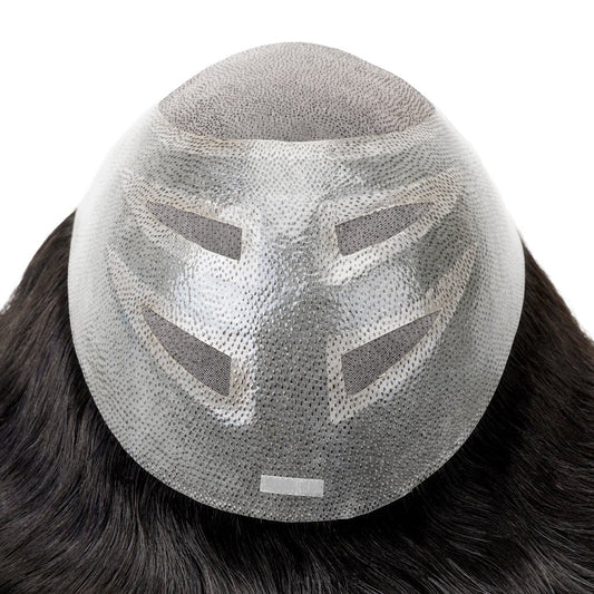 PHE - S27P Fine Mono Hairpiece With Skin Gauze Perimeter and Lace Front - Pro Hair Edit