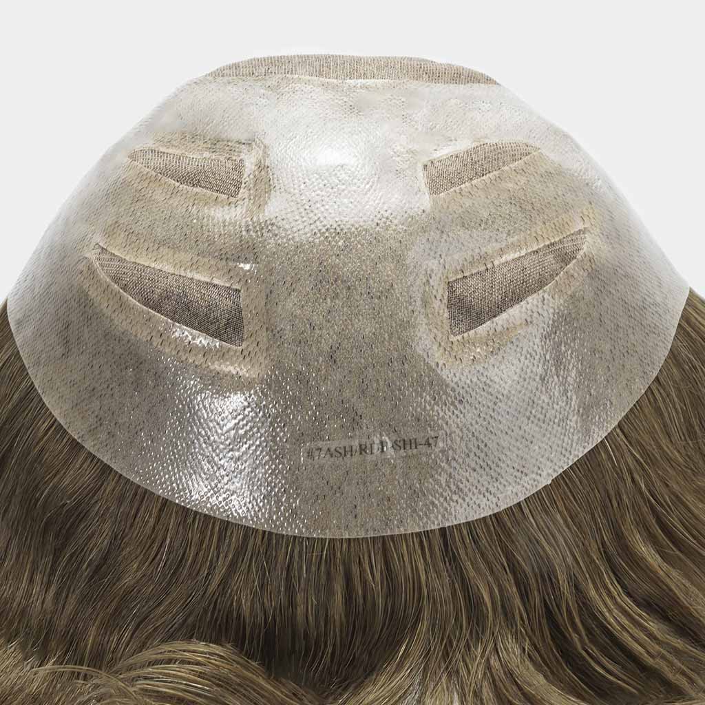 HS27PW Women’s Fine Mono Hairpiece With Skin and Lace - Pro Hair Edit