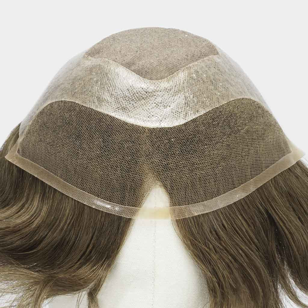 HS27PW Women’s Fine Mono Hairpiece With Skin and Lace - Pro Hair Edit