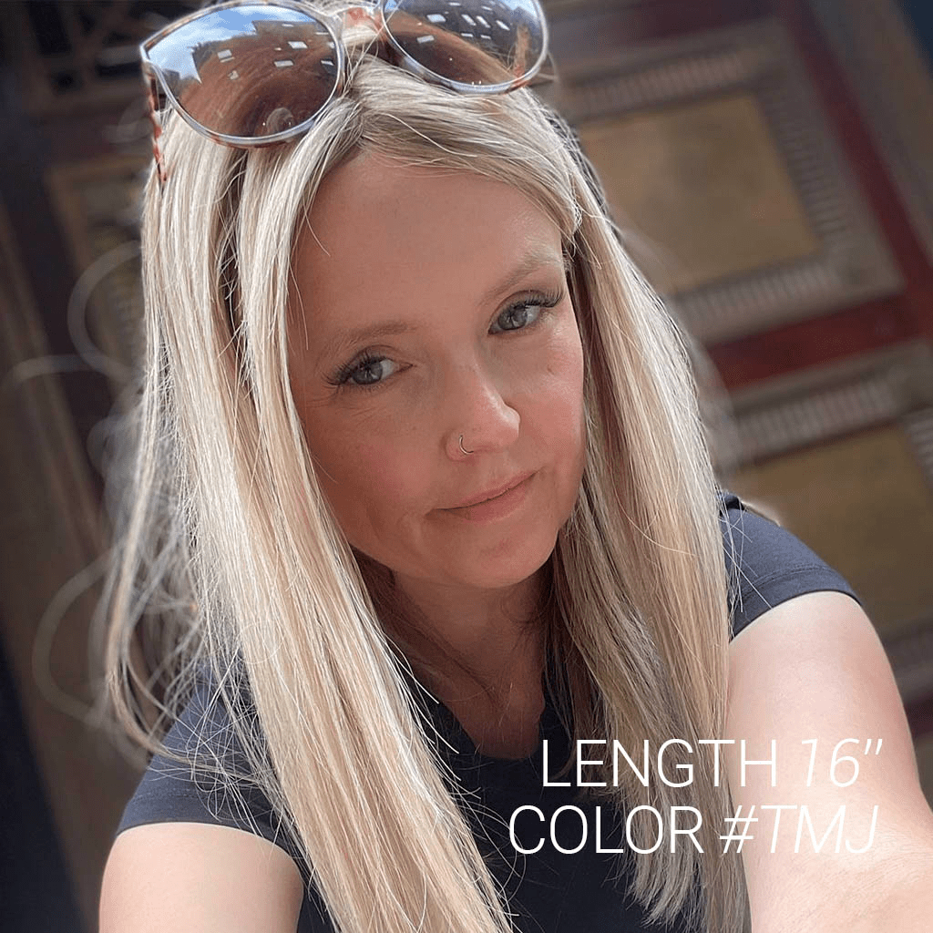 JULIE Deluxe Mono Top Hair Topper Mongolian Hair - Pro Hair Edit