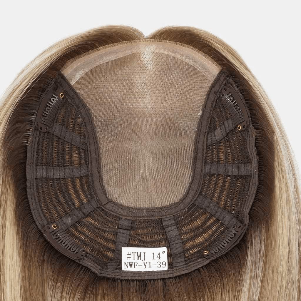JULIE Deluxe Mono Top Hair Topper Mongolian Hair - Pro Hair Edit
