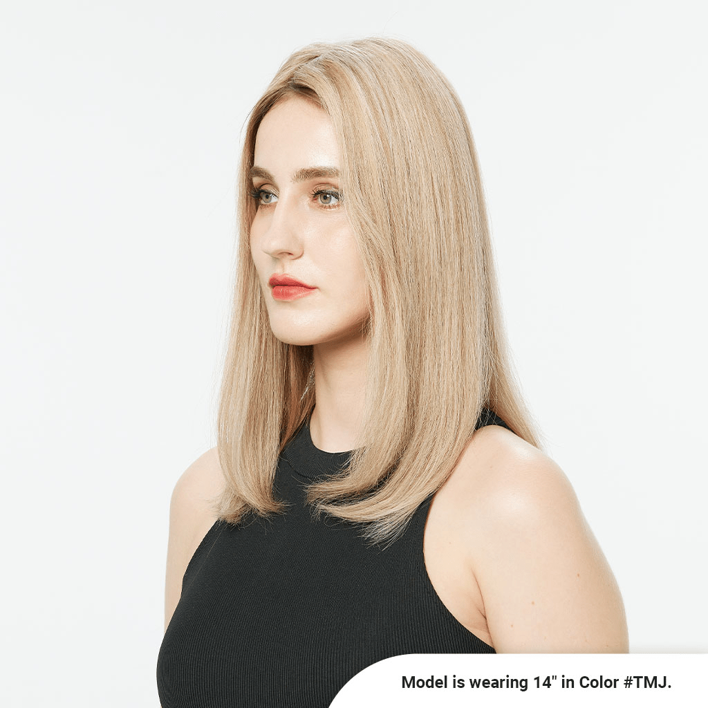 JULIE Deluxe Mono Top Hair Topper Mongolian Hair - Pro Hair Edit