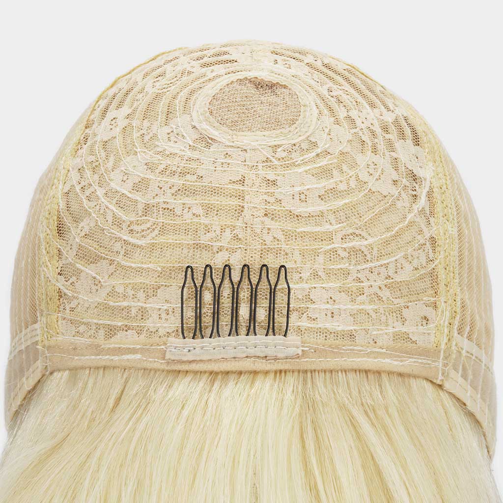 LXM - O Black Blonde Bob Wig With Bangs - Pro Hair Edit