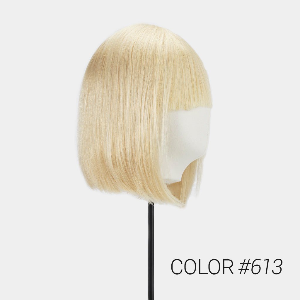 LXM - O Black Blonde Bob Wig With Bangs - Pro Hair Edit