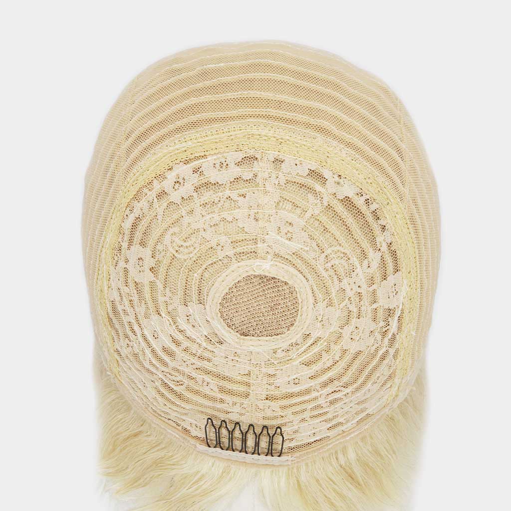 LXM - O Black Blonde Bob Wig With Bangs - Pro Hair Edit