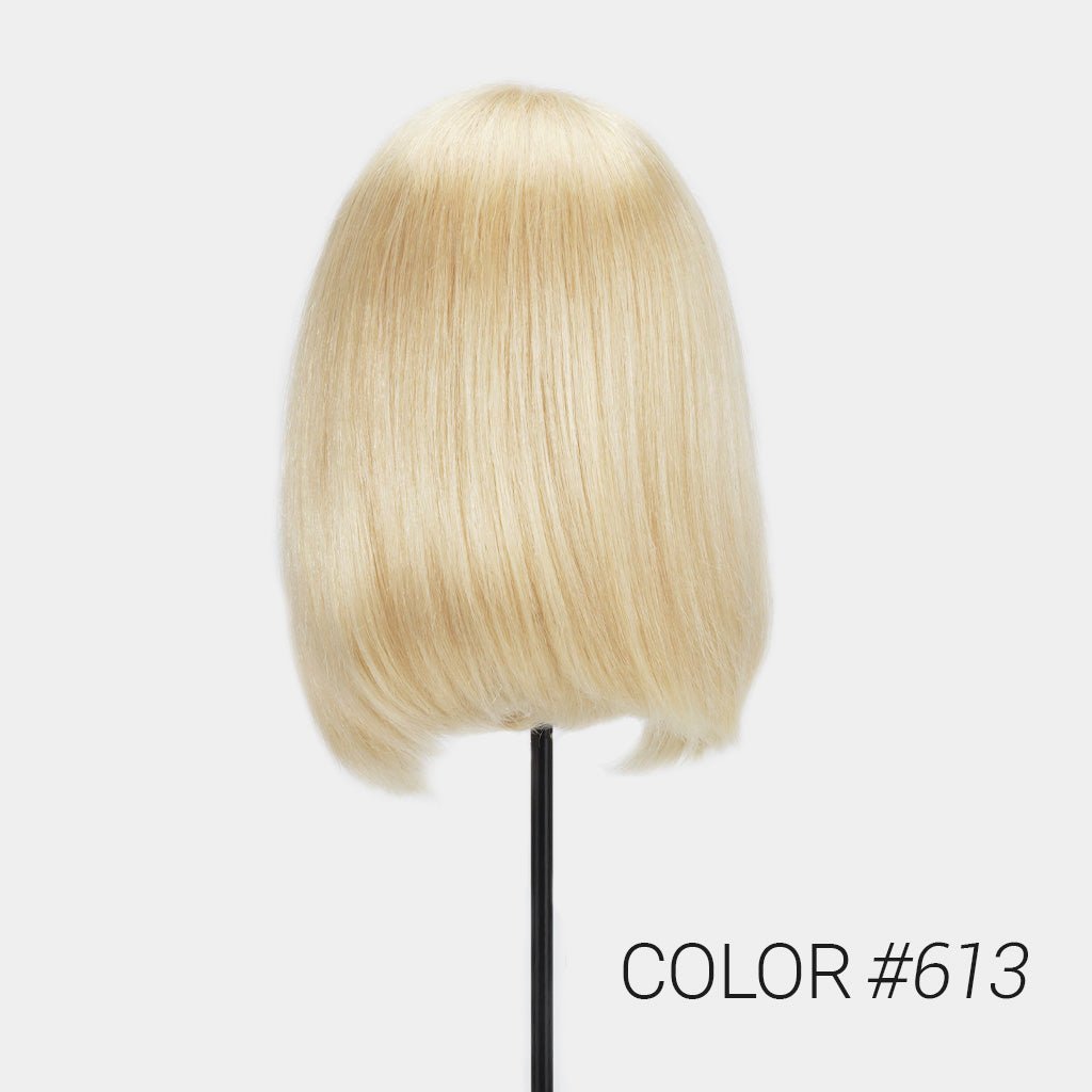 LXM - O Black Blonde Bob Wig With Bangs - Pro Hair Edit