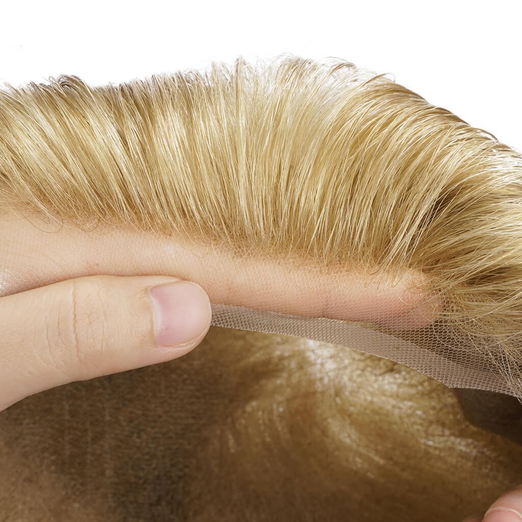 PHE - EU Full Lace Men's Hair System Toupee With European Remy Hair - Pro Hair Edit