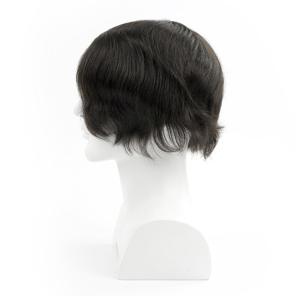 PHE - NAUS French Lace Men's Hair System Toupee With a Wider PU Perimeter - Pro Hair Edit