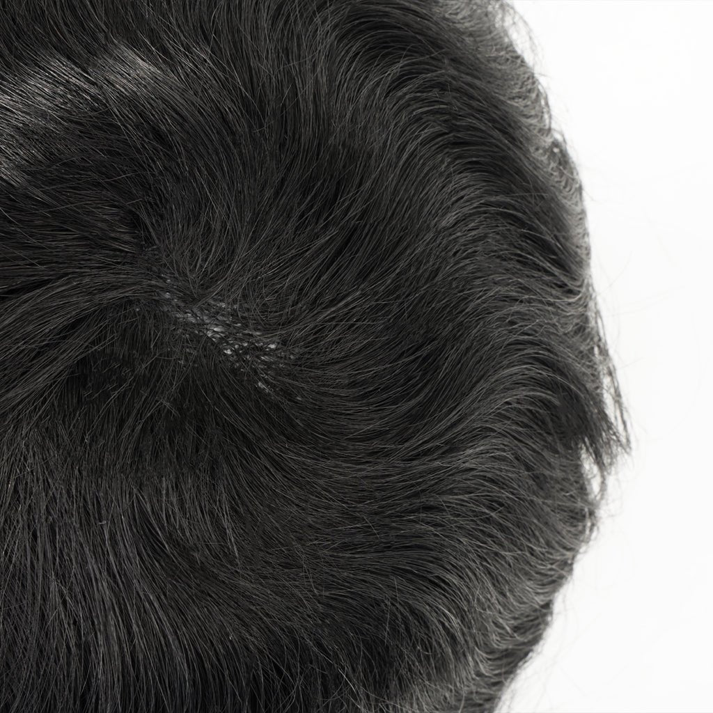 PHE - S1R Thin Skin Men's Toupee Hair Systems 0.08 mm Remy Hair Transparent Poly Skin - Pro Hair Edit