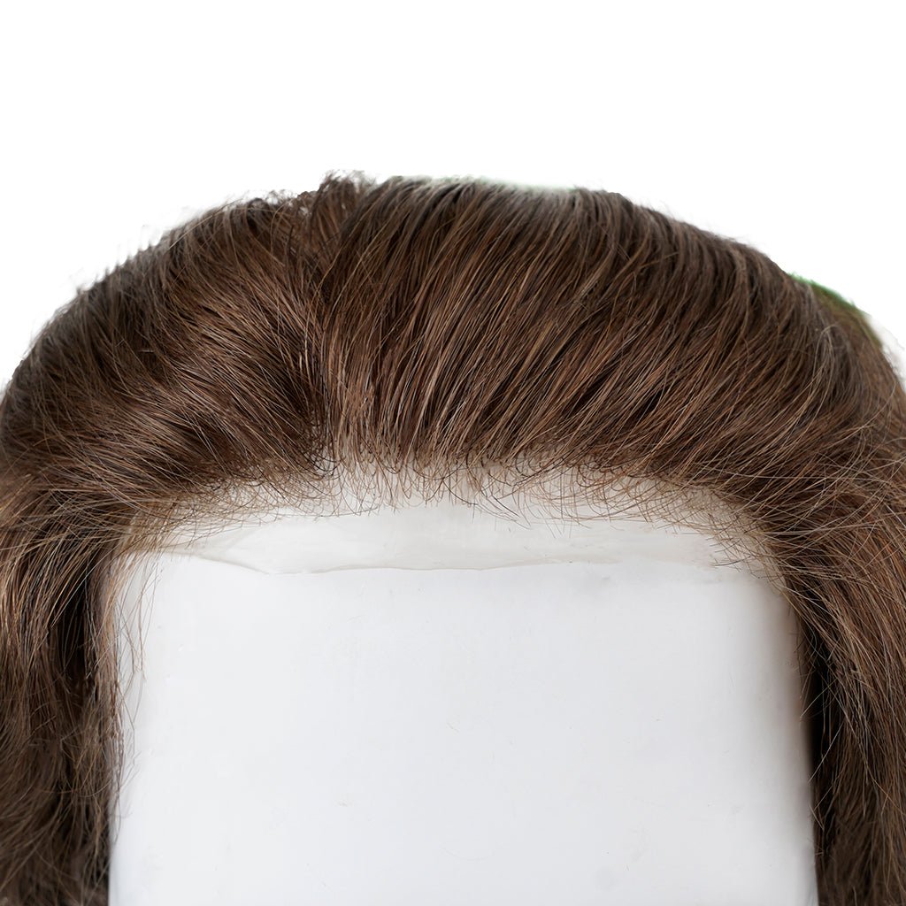 PHE - S25V 0.03mm Ultra Thin Skin Men's Hair Systems With V - looped Human Hair - Pro Hair Edit