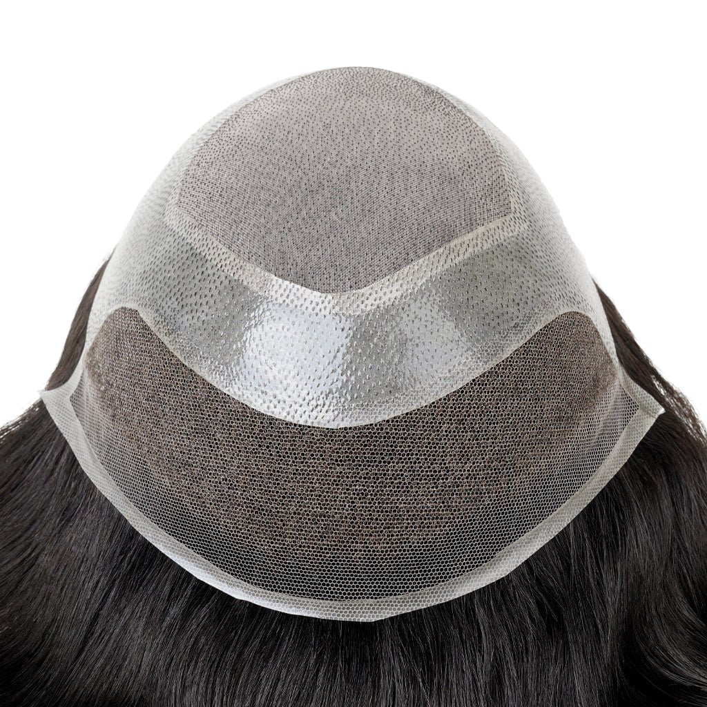 PHE - S27P Fine Mono Hairpiece With Skin Gauze Perimeter and Lace Front - Pro Hair Edit