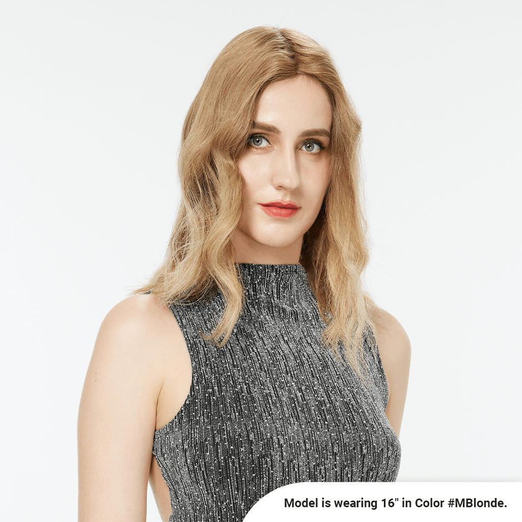 SIDNEY Mono Human Hair Topper Premium Mongolian Hair - Pro Hair Edit